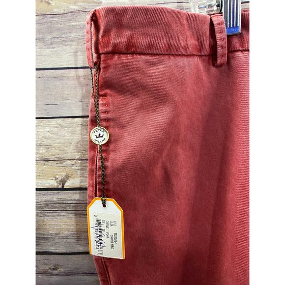 NWT Peter Millar Soft Touch Pants Faded Red Color Golf Classic 100% Pima Cotton - Picture 10 of 10